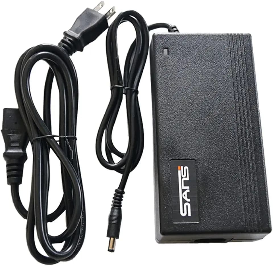 Syvrac 48-54.6V 2A Electric Bike Charger for 48V Lithium Battery Input Voltage AC120V(DC2.1MM Jack Connector)
