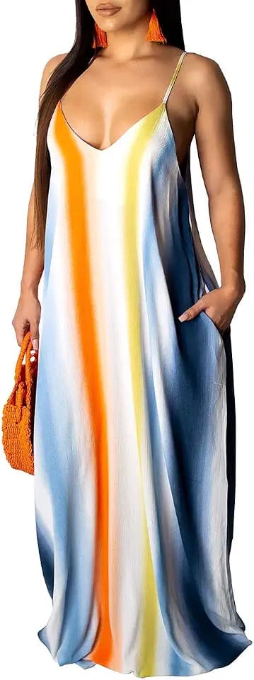 SheKiss 2026 Women's Casual Summer Floral Long Maxi Dresses Floor Length Sleeveless Plus Size Sundresses