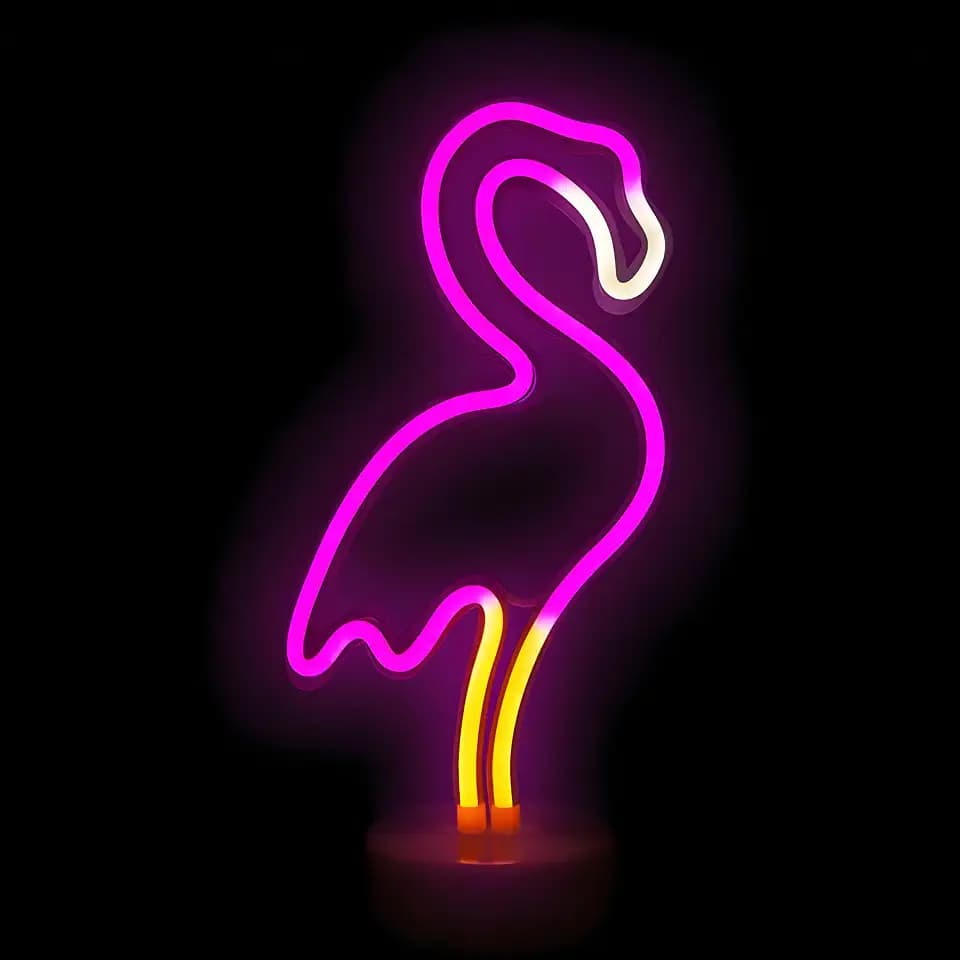 ENUOLI Flamingo Neon Signs LED Light Lamp Flamingo Neon Light