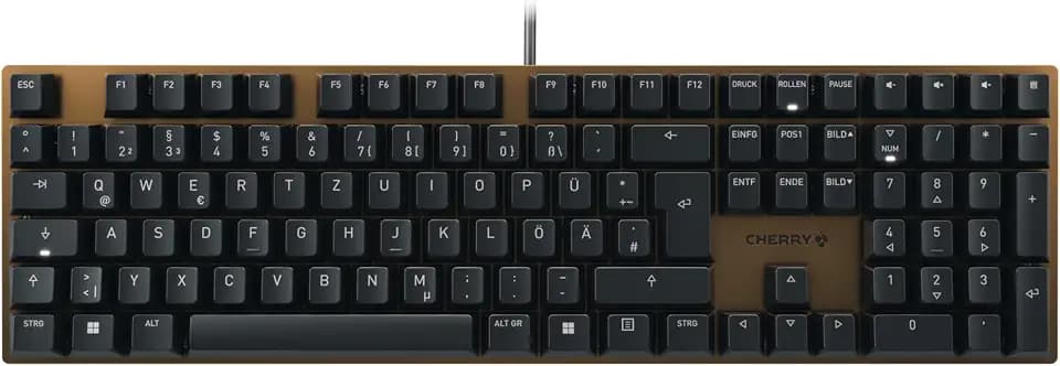 CHERRY KC 200 MX, Mechanische Tastatur, DE QWERTZ, MX2A Silent RED, Schwarz