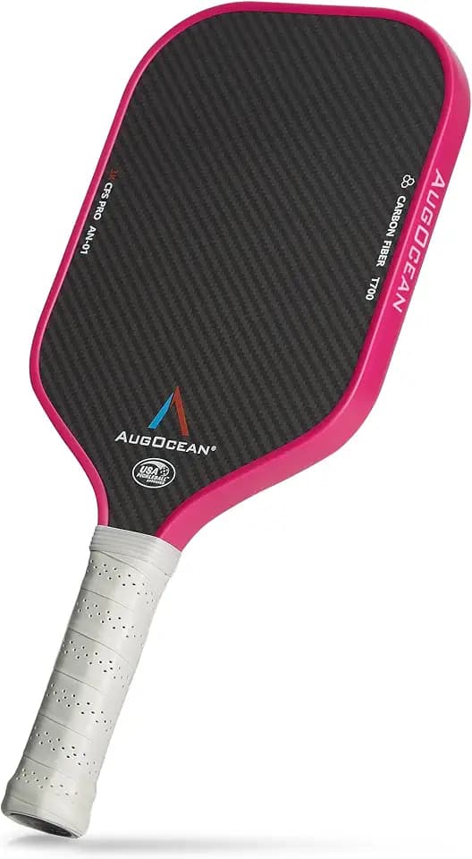 Pickleball Paddle,Pickleball Paddles-3K Raw Carbon Fiber Pickle Ball Paddle Surface with Great Grit & Spin,T700 Pickleball Racket with Excellent Power,Control and Balance,USAPA Approved
