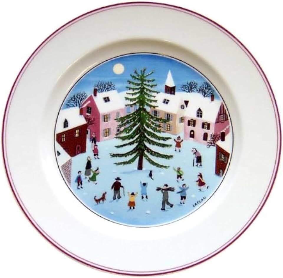 Villeroy & Boch Naif Christmas Salad Plate, 8.25"