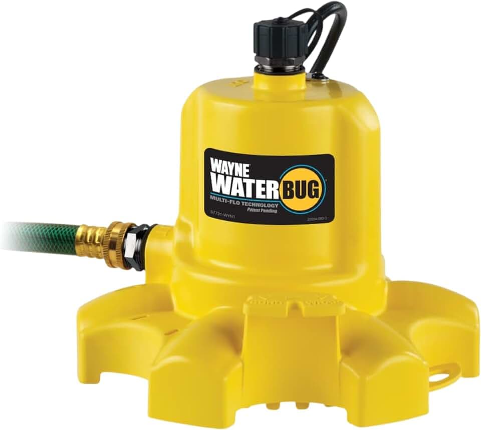 WAYNE WaterBUG Submersible Water Pump for Water Removal