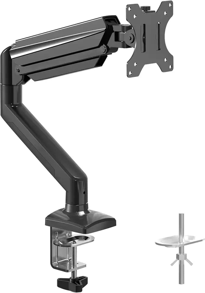 suptek Monitor Halterung für 13-32 Zoll LED LCD Bildschirm bis zu 9 kg, Monitor Arm mit Gasfeder, 360° Drehbar Höhenverstellbar Schwenkbar Neigbar, Monitorhalterung VESA 75x75/100x100 mm, MD01A