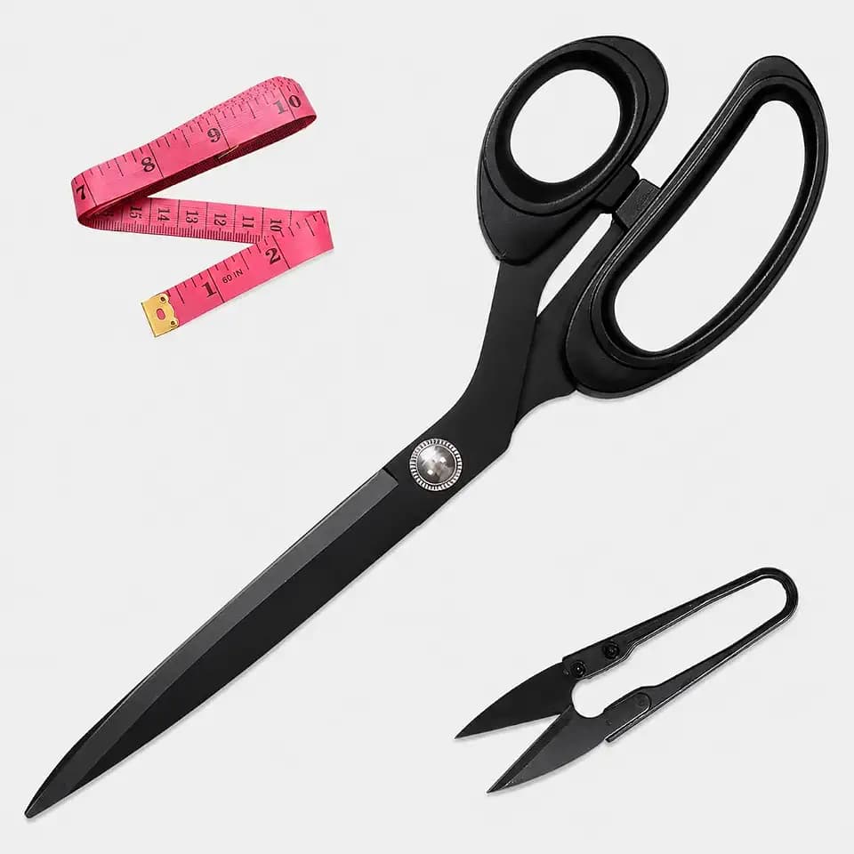 3PCS Fabric Scissors Set, 10 Inch Sewing Shears with 60 Inch Tape Measure