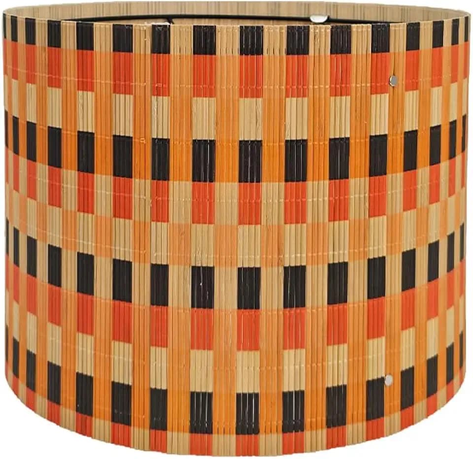 Modern lamp shade Art decorative Colorful Grid Minimalist 11.8x9Inch