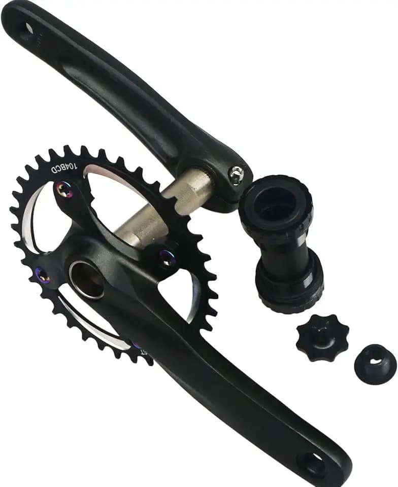 170mm Crankset 30T 32T 34T 36T 38T Single Speed Mountain Bike Cycling Road Bike Crank Arm Set