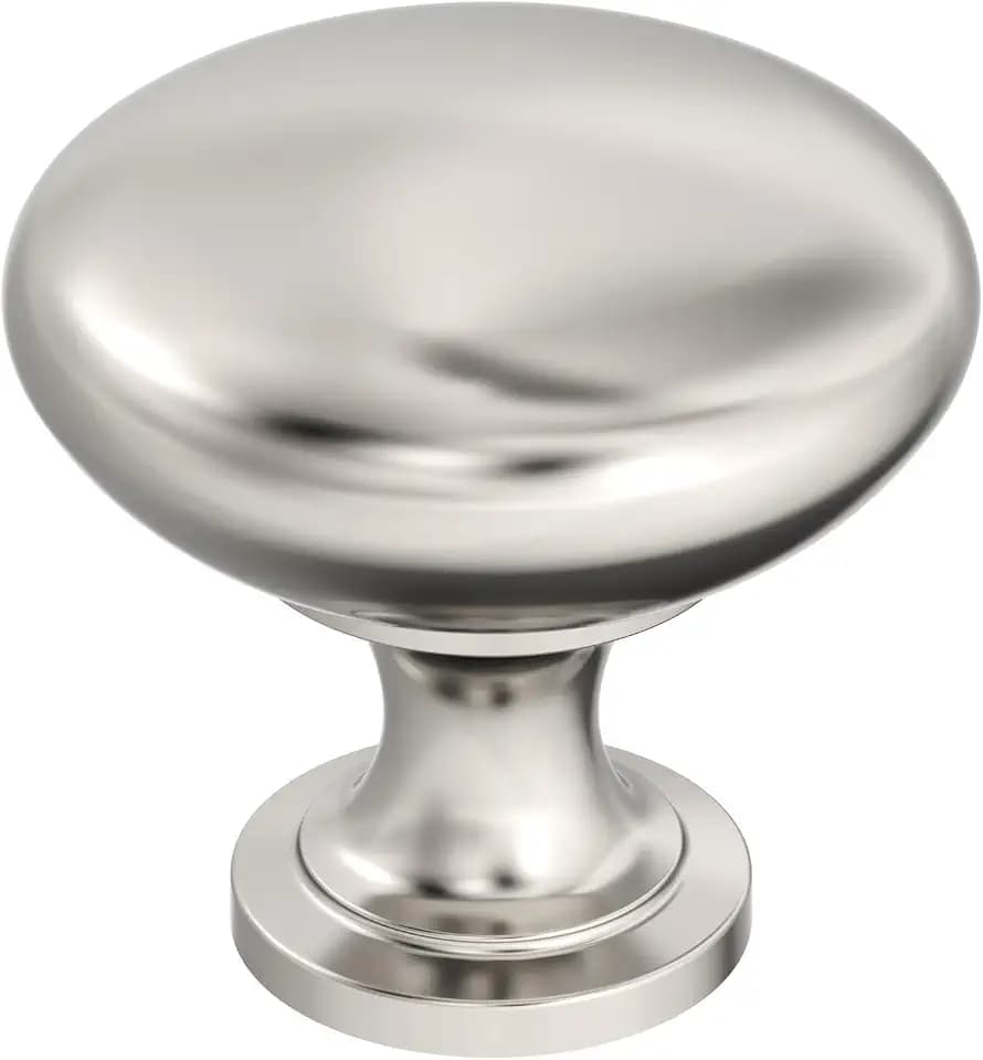 Amerock 25 Pack 1-1/4" Round Edona Polished Nickel Cabinet Knob