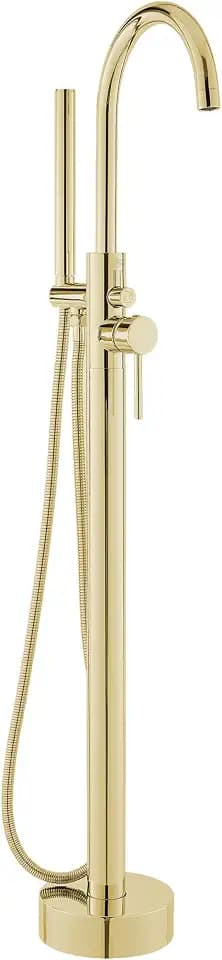 Ivy Freestanding Bathtub Faucet in Brushed Gold