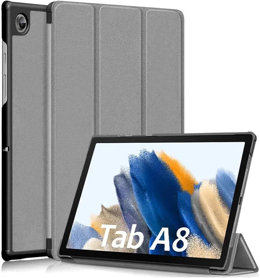 ebestStar - Hülle für Samsung Galaxy Tab A8 10.5 SM-X200 X205 (2021), Slim Smart Cover (Ultra Dünn), Schutzhülle Etui, Ständer Case Cover, Grau