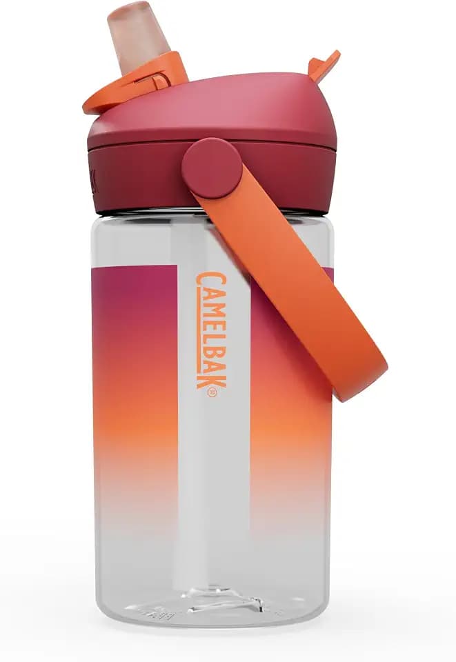 CamelBak Thrive Flip Straw Kids Bite Valve Water Bottle 14oz, Purple Haze
