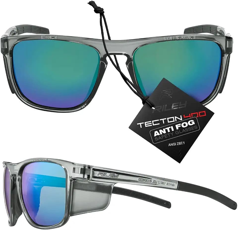 Riley Navigator X Sunglasses, Anti-Fog, Scratch Resistant, & Side Sheilds