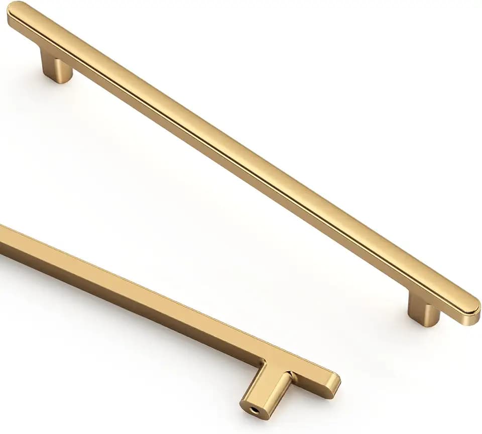 Asidrama 2244 10 Pack 7.5 Inch(192mm) Champagne Bronze Kitchen Cabinet Handles, Cabinet Pulls Kitchen Cabinet Hardware for Cupboard Drawer Pulls