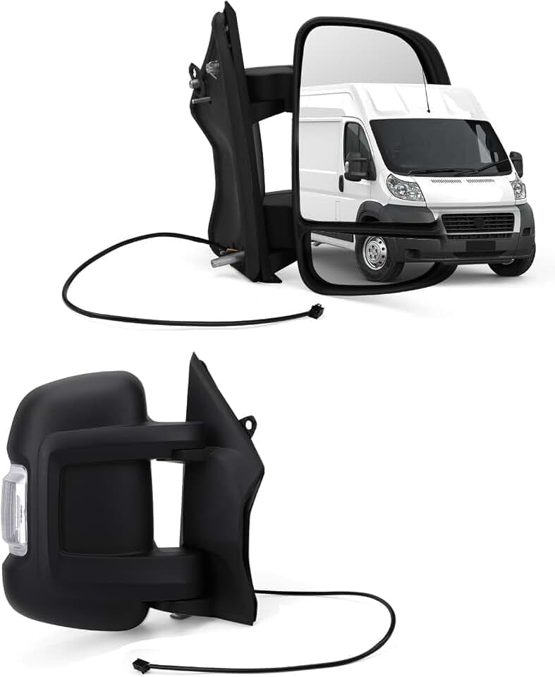 Außenspiegel Spiegel Manuell für Ducato Boxer Jumper Baujahr 2006-2025, Seitensicht-Spiegel Konvex mit Blinker, Nicht Beheizt, Recht