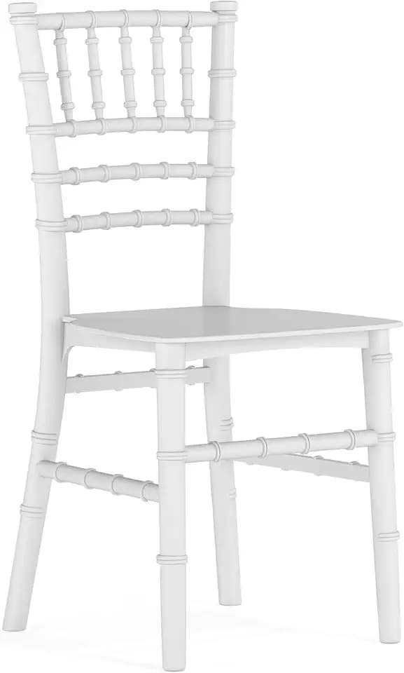 Flash Furniture Hercules Kids Resin Chiavari Chair, White