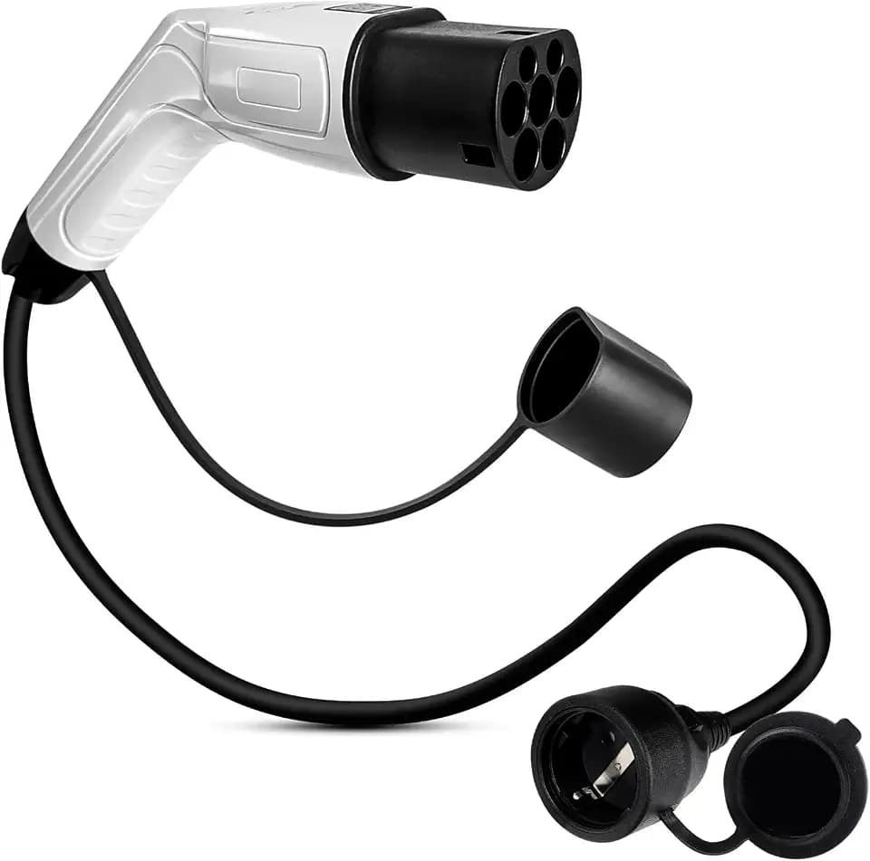 Typ 2 auf Schuko Adapter 16A 0,7m für E-Auto E-Roller