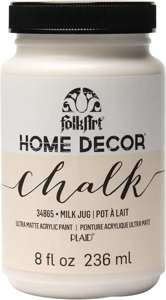 FolkArt Home Décor Chalk Finish Acrylic Paint, 8oz, 8 ounce, Milk Jug