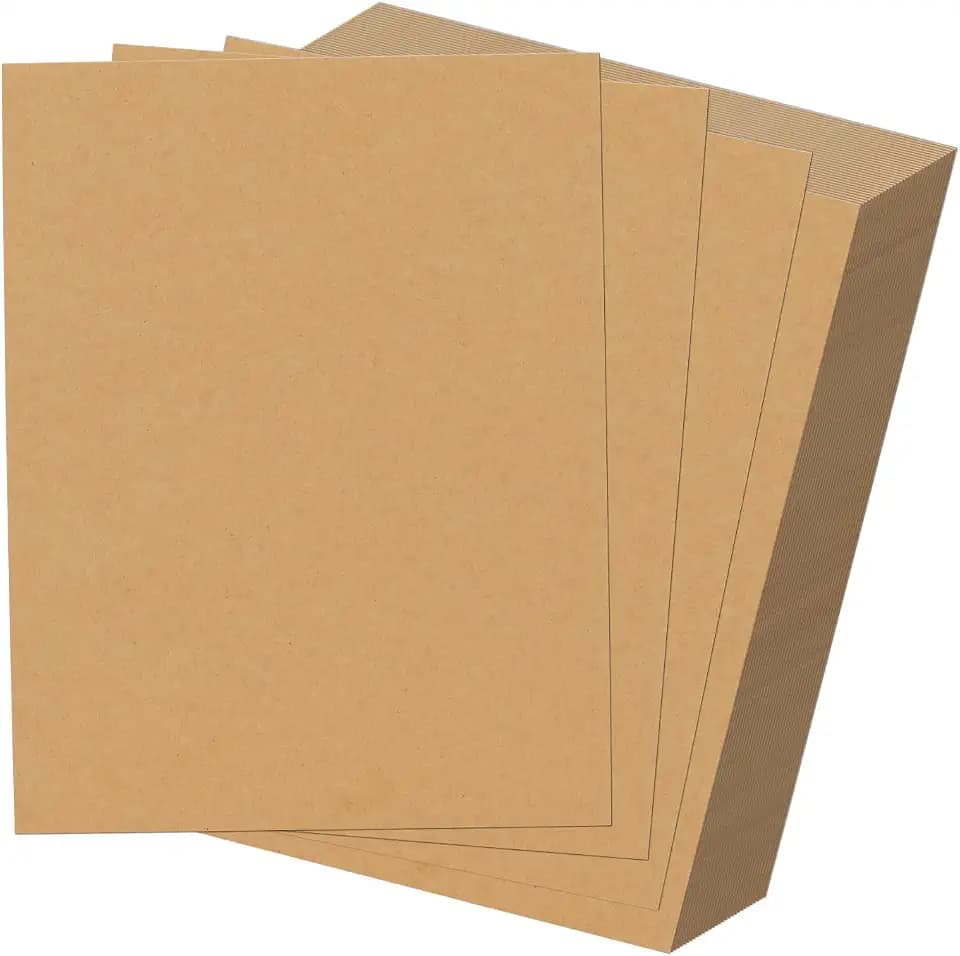 HORLIMER 100 Pack 8.5x11 Chipboard Sheets, Kraft Cardboard for Shipping