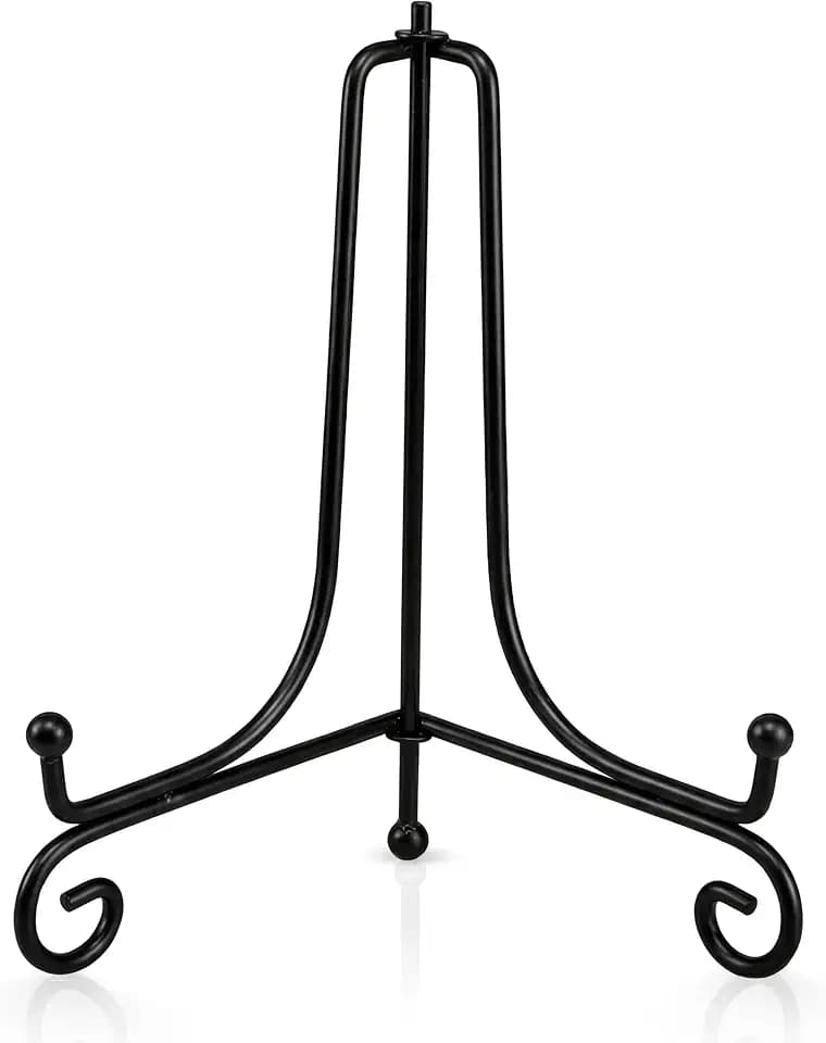 Artliving Plate Stands for Display, 8 Inch Black Iron Easel Plate Display Photo Holder Stand, Displays Picture Frames, Decorative Plates, Tablets and Art (2 pack)