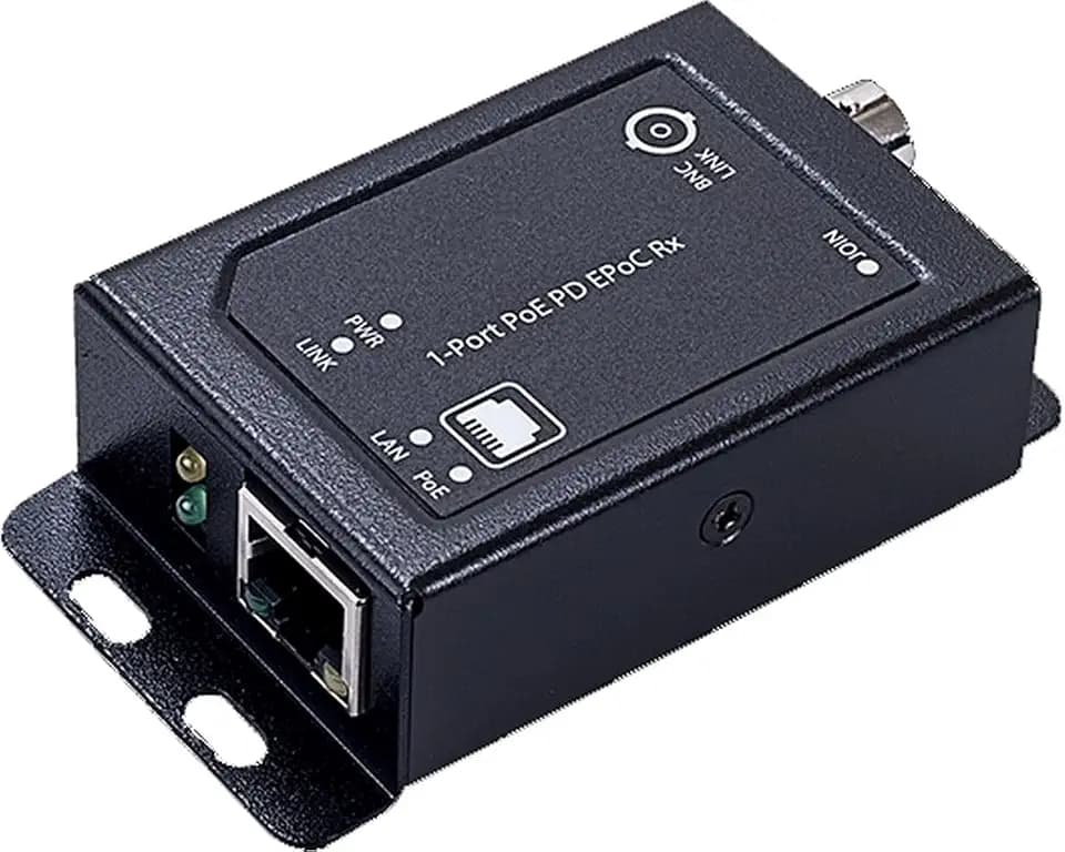 2wIP E Adapter PoE-BNC-Switchseite für Strom über PoE
