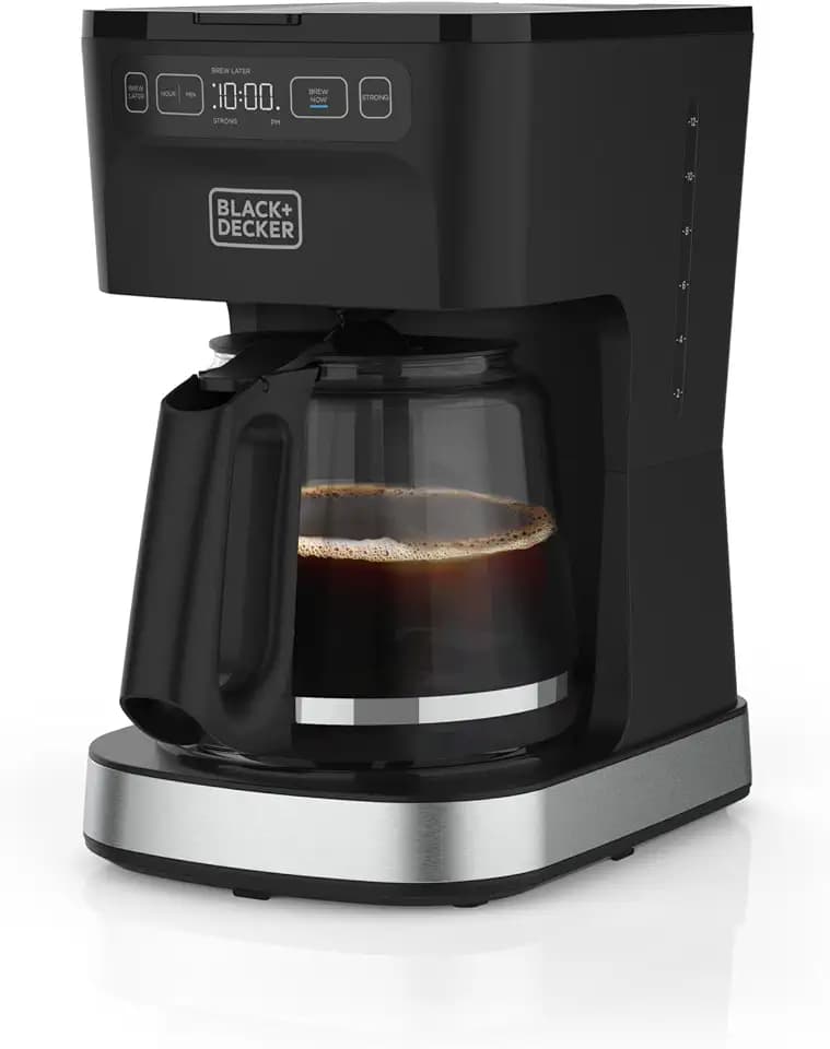 BLACK+DECKER CAFÉCRAFT 12-Cup Programmable Coffeemaker, Stainless Steel