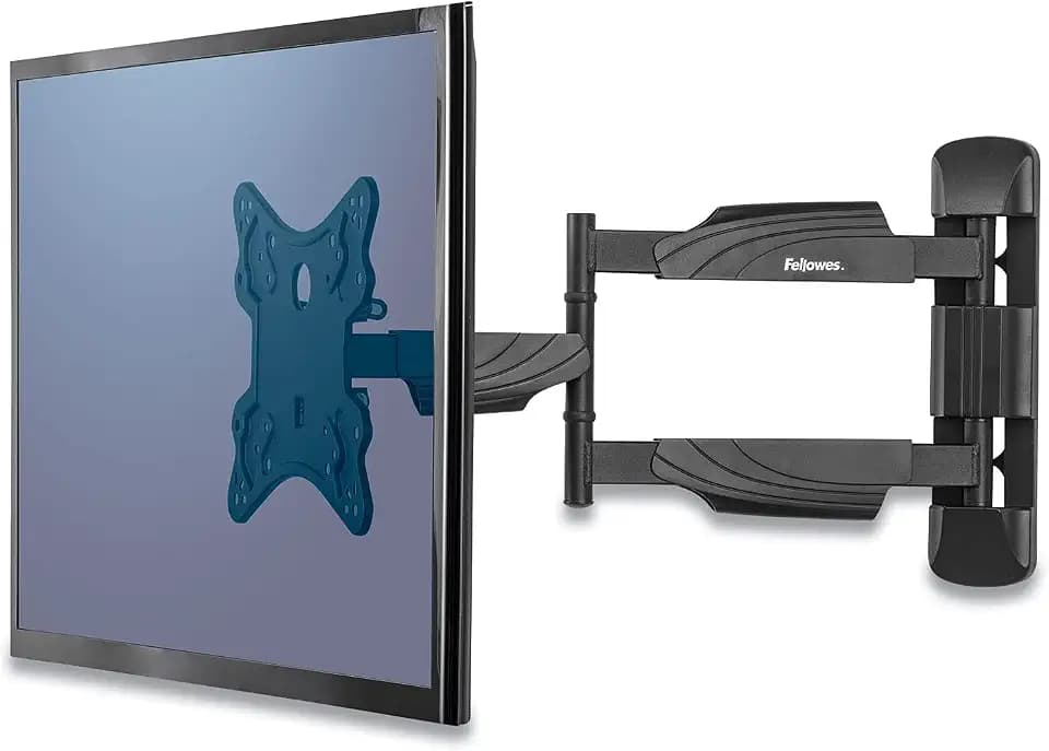 Fellowes TV/LCD/LED Monitor Wandhalterung, Full Motion, für Bildschirme von 58,42 cm - 139,7 cm (23-55 Zoll) und max. 35 kg, schwarz