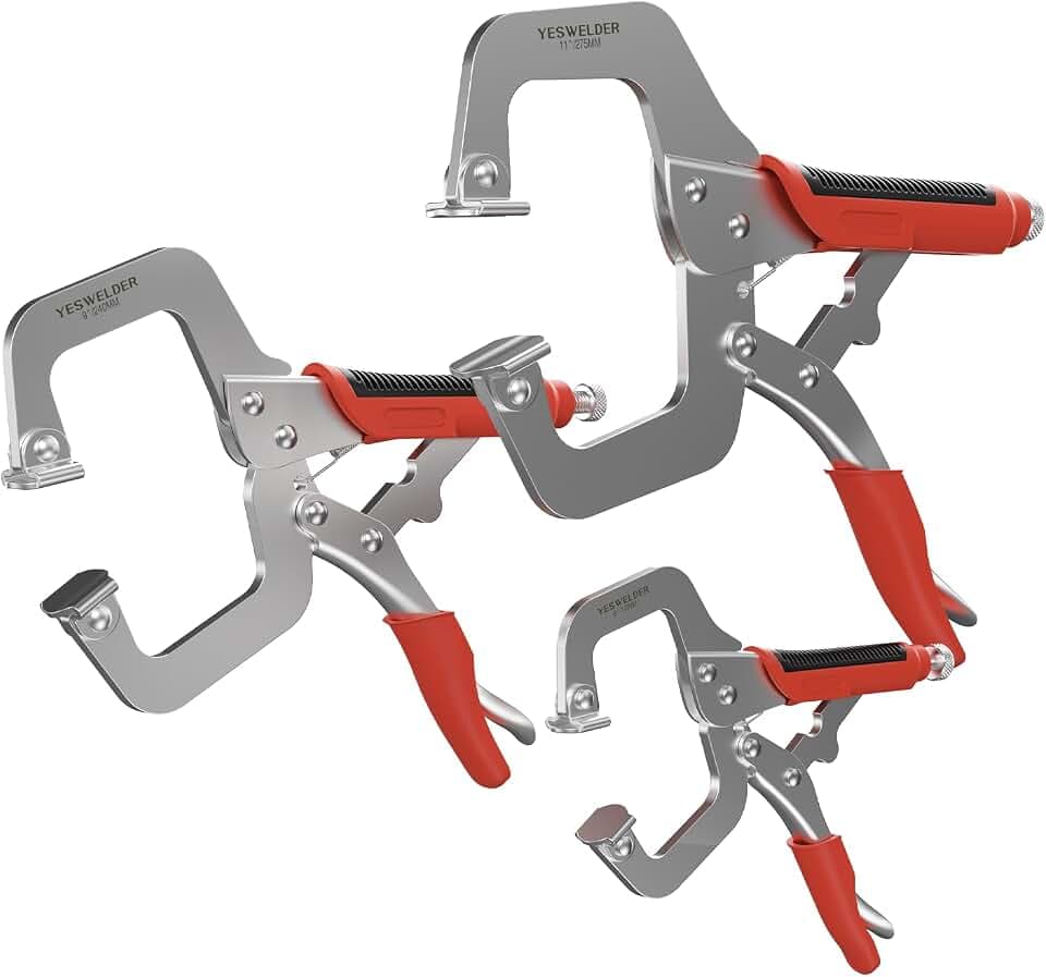 YESWELDER C-Clamp Set of 3 Sizes 6 9 11 inches - Robust Design