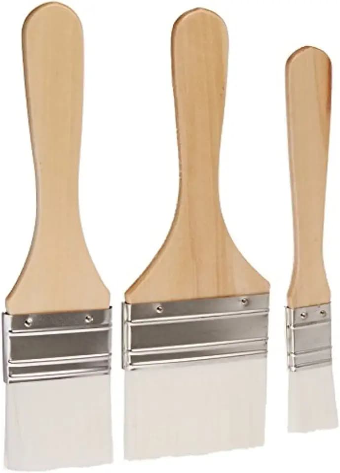 Plaid Nylon Chip Brush Set, 44289 White