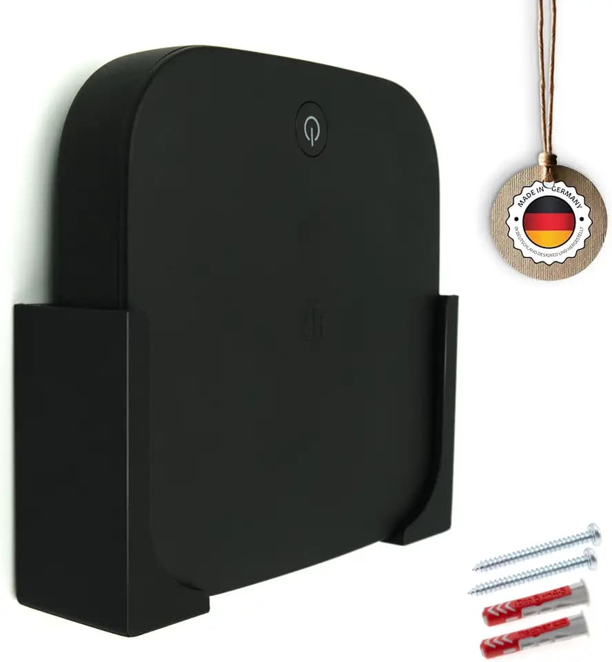 Wandhalterung für MagentaTV Box (2. Generation) – Halterung inkl. Klebepad & Schraubenset – platzsparende TV-Box Halterung für Wand & Rückseite des Fernsehers – 3D-gedruckt, stabil & passgenau
