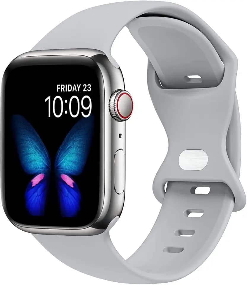 Lysun Kompatibel mit Apple Watch Band 38 mm 40 mm 41 mm, weiches Silikon-Sportarmband, kompatibel mit iWatch Series 7 3 2 1 SE Damen Herren