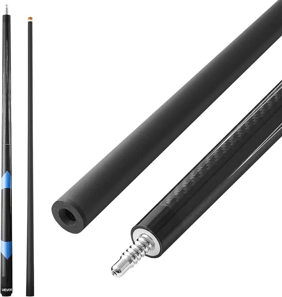 VEVOR Pool Cue, Pool Stick, 58 inch Billiard Pools Cue Stick with Multi-Layer Tip & ABS Connection Ring, Cues Sticks for Professional Pool Table, Bar, Home, Office