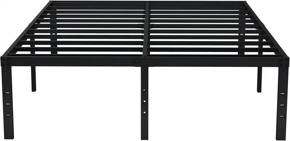 EMODA Queen Bed Frame 18 Inch Heavy Duty Tall with Large Storage Space