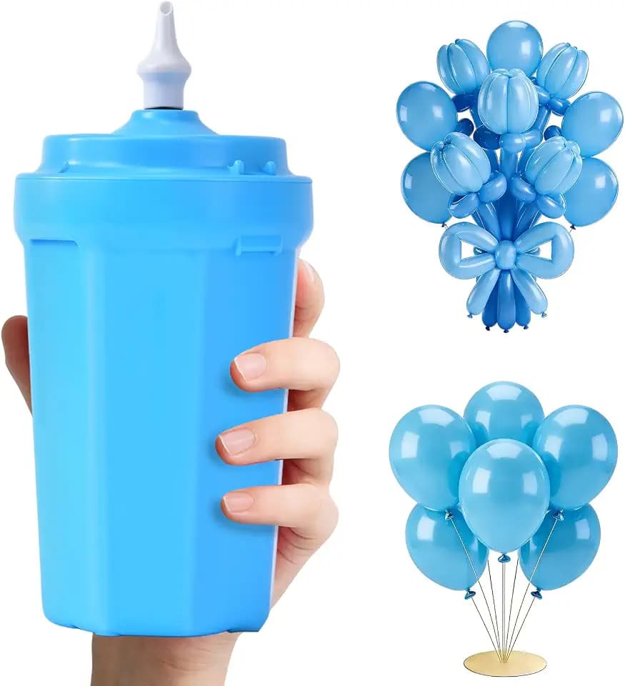 Portable Balloon Pump Electric, Rechargeable Cordless Balloon Pump Inflator for All Balloons, Latex 260q Foil Mylar Balloon Inflation, Quick-Fill Inflator& Deflator for Inflatables
