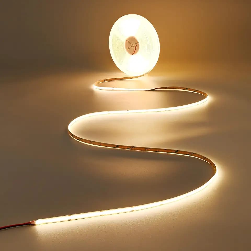 JOYLIT 50FT COB LED Strip Lights 24V 3000K Dotless 480LEDs/M Indoor IP20