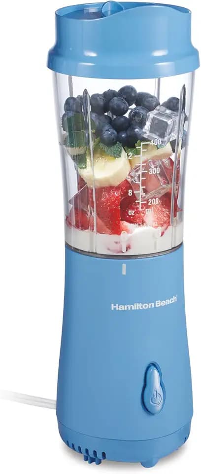 Hamilton Beach Portable Blender for Smoothies With 14 oz. Travel Jar