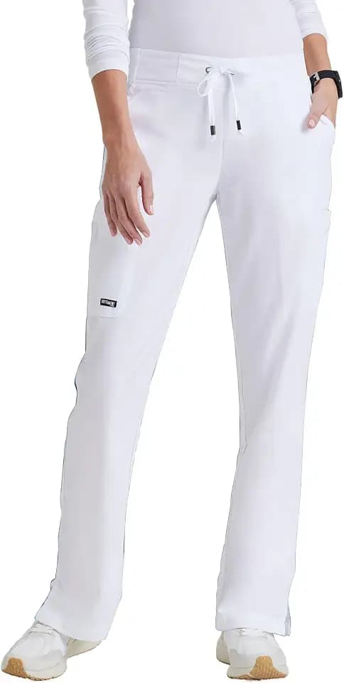 BARCO Grey's Anatomy Scrubs - Mia Scrub Pant for Women, Elastic Back Waist, Low-Rise Shaped Leg Women's Scrub Pant