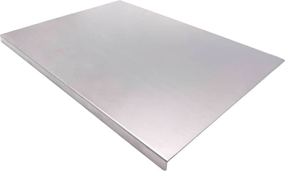 BILLAMB Stainless Steel Cutting Boards for The Kitchen, Suitable for Meat, Fruits, Vegetables, Bread, and Baking Large-sized Cutting Boards (80 x 50cm/31.5 x 19.7 in)