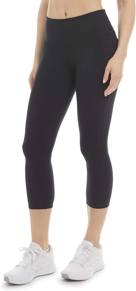 Danskin Womens Curved Contour Capri Leggings