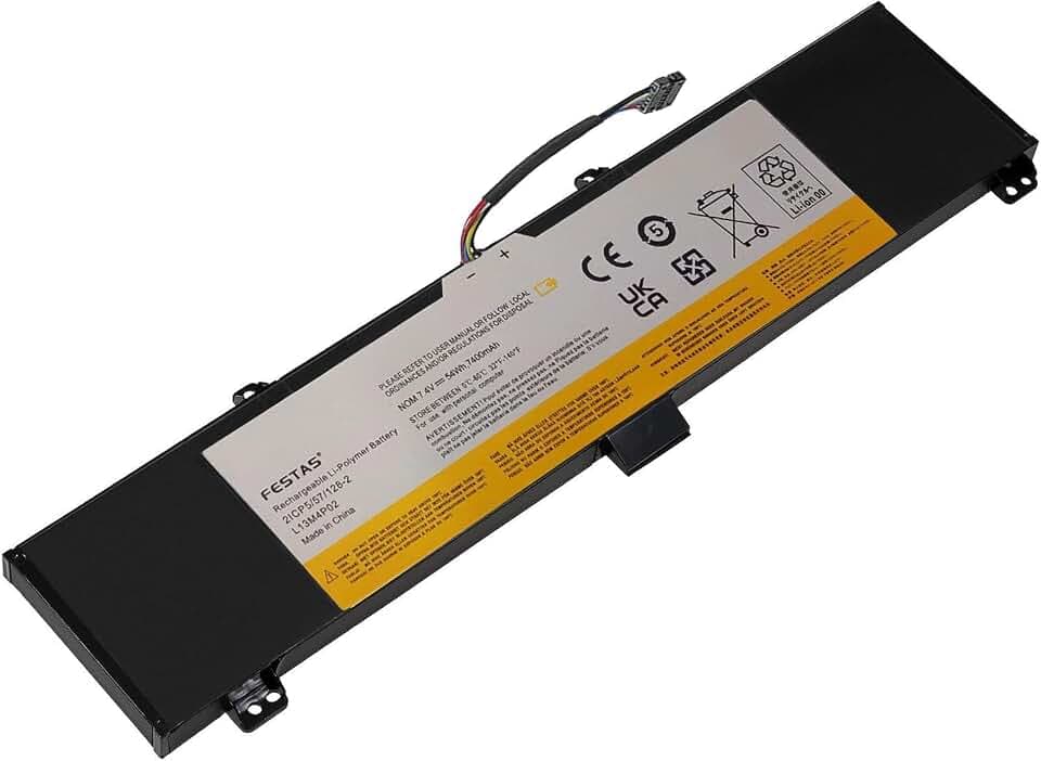 7,4 V 54 Wh L13M4P02 Akku, kompatibel mit Lenovo IdeaPad Y50 Y50-70 Y50-80 Erazer Y70 Y70-70 Y50-70 Y50-80 Y50P Y50P-70 Series L13N4P01 5B10KK. 101900 121500250 121500251
