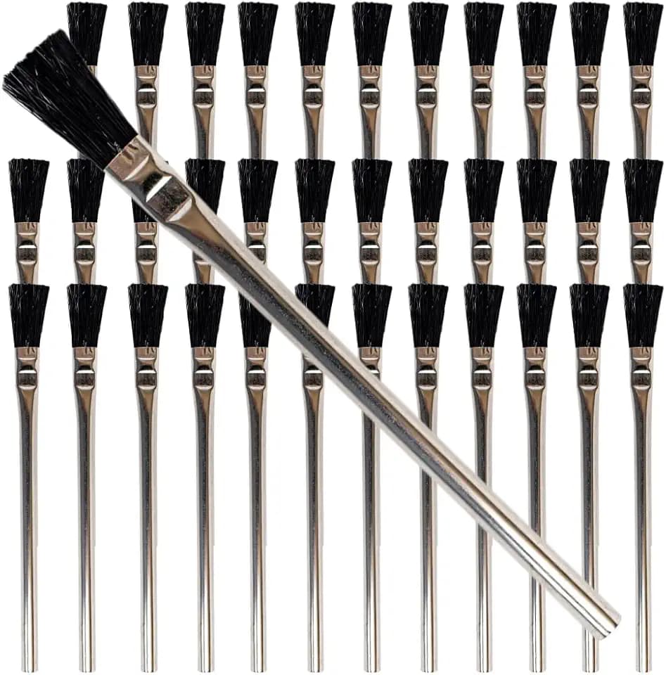 Pro Grade Acid Brushes, 3/8 Inch Flux Brush for Glue & Grease, 36 Count