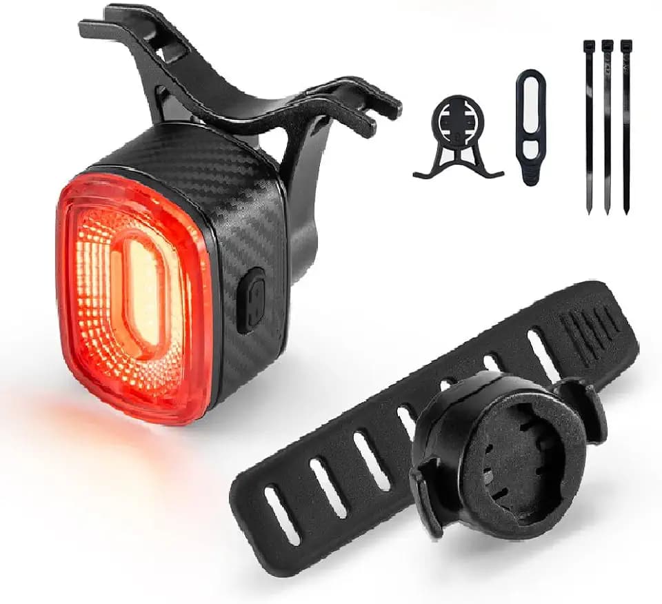 Smart Bike Tail Lights, Bike Lights for Night Riding with Smart Brake Sensing, Rechargeable Bicycle Lights Auto On/Off Long Standby, LED Rear Bike Light IPX6 Waterproof for Road Cycling