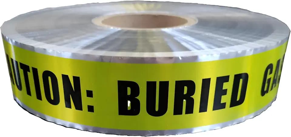 Swanson 1000' Detectable Tape Yellow "Caution: Buried Gas LINE Below"