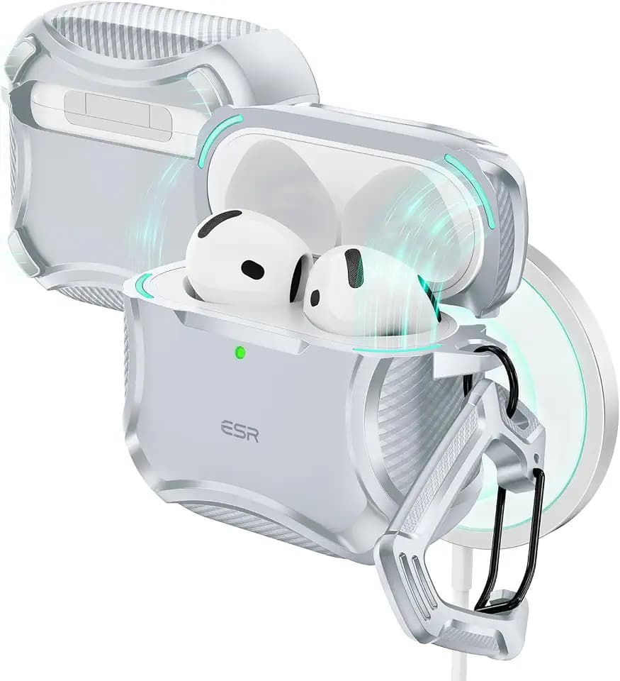 ESR Hülle für AirPods 5/4, MagSafe-kompatibel, Magnetverschluss, Grau