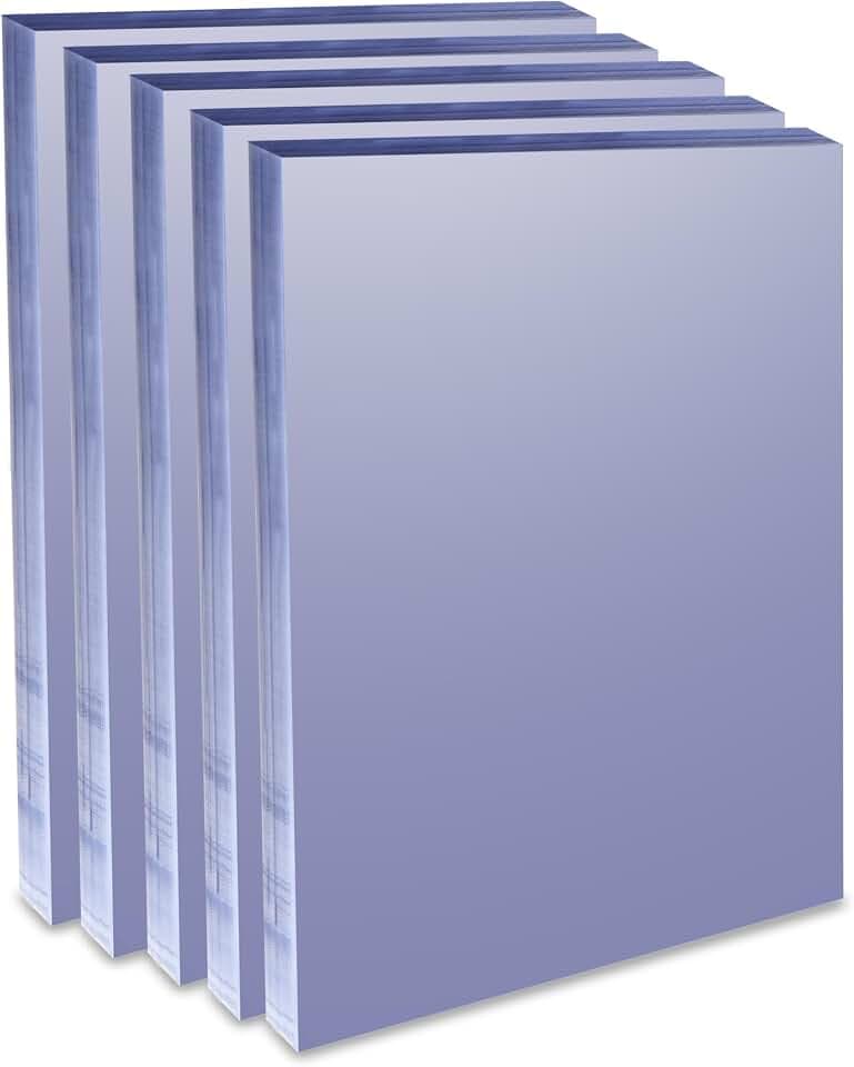 Binditek 8 Mil PVC Binding Covers, 8.5 x 11 Inches, Clear, 500 Pack