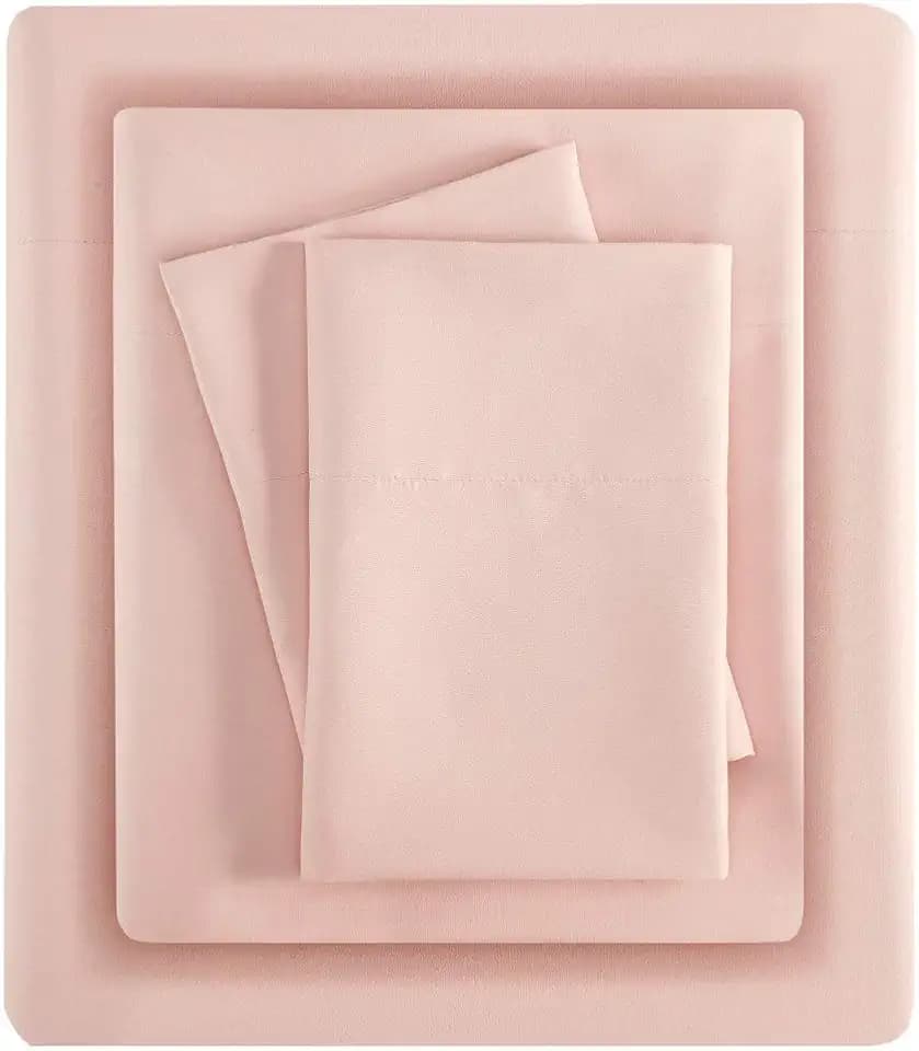 Madison Park 3M Microcell King Sheet Set, Moisture Wicking, 4Pcs, Blush