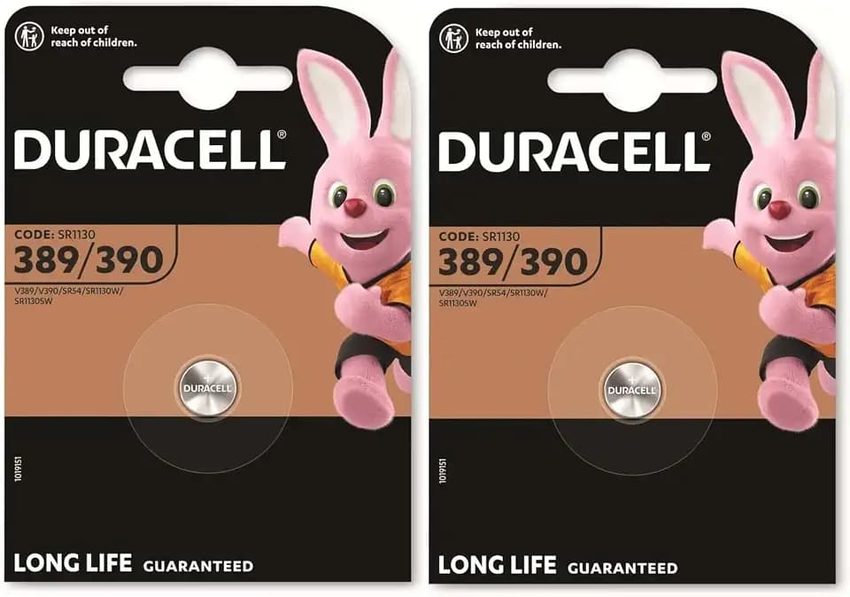 Duracell 389/390, SR1130, Uhrenbatterie - 2 Batterien