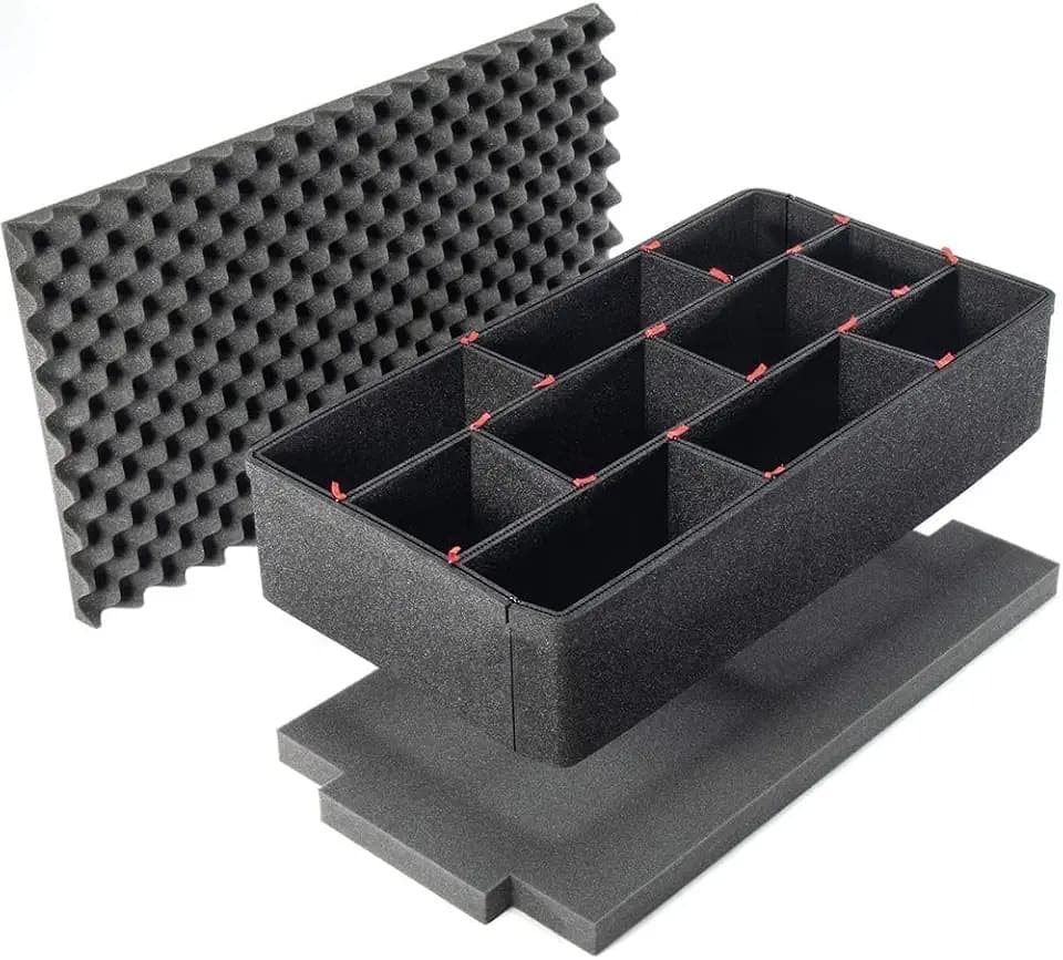 Peli Case 1510 TrekPak Divider System Divider Set, Black, Schwarz, passend für peli case 1510