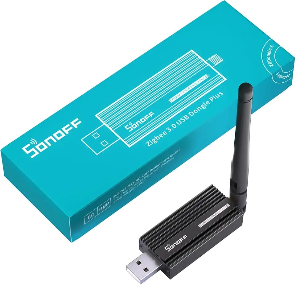 SONOFF Zigbee Gateway, ZBDongle-E 3.0 USB Dongle Plus,EFR32MG21 + CH9102F/CP2102N Zigbee USB-Stick EFR32MG21 Coordinator für für ZHA in Home Assistant or Zigbee2MQTT,Open HAB etc.