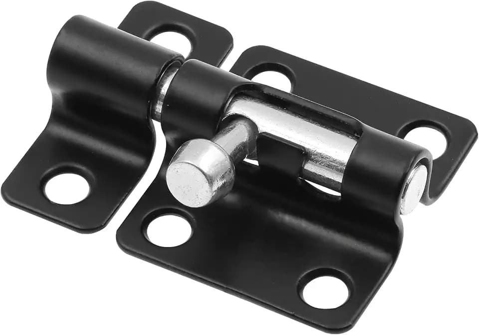 Prime-Line U 117518 Slide Barrel Bolt Latch, 2 inch, Matte Black