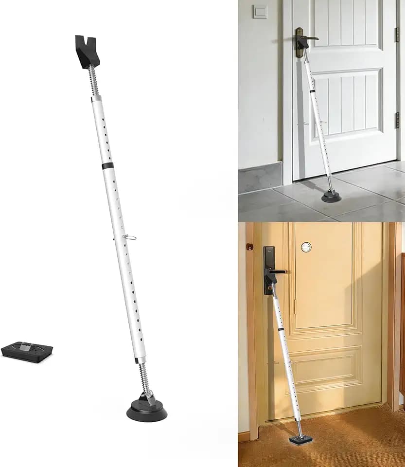 3-H Heavy Duty Door Security Bar with Strong Suction Cup,1 Bar & Pad